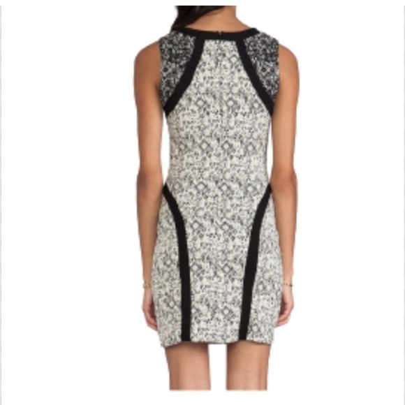 PARKER Jagger sleeveless bodycon fitted short mini dress size small S cocktail - Picture 3 of 9